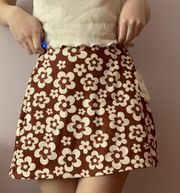 vintage floral skirt
