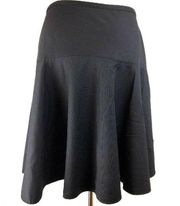 Marc Jacobs Womens Skirt 6 S Full Flare Black Below Knee Wool Blend Work