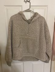 Beige Sherpa Quarter Zip