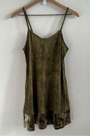 LOGO Layers by Lori Goldstein Crushed Velvet Contrast Tank US M