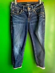 Silver Suki Skinny Crop Capri Jeans Size 27 25L EIC!
