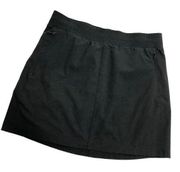 KUHL Skort Skirt Shorts Black Outdoor Wear Size XS Pockets Drawstring