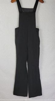 Romeo & Juliet Couture Women Overall Jumpsuit Size M Black Flare Leg Lightweight