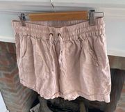 Zenana Blush Pink Pull On Baggy Shorts size XL