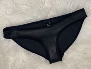 Triangl Neoprene Matte Black Bikini Bottoms size Small