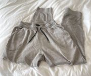 High Waisted Grey Relaxed Sweatpants Size L