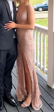 Nude Pink Prom Dress