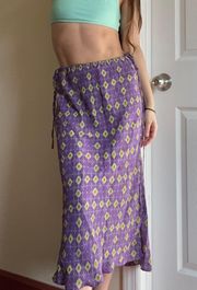 VNTG Midi Skirt Tie Waist