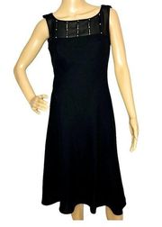 Vintage Evan Picone black cocktail dress size 14