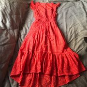 Lucky brand midi coral dress
