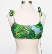 Farm Rio. Fresh Bananas Printed Bikini Top