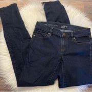 Ann Taylor loft jeans modern skinny size 0