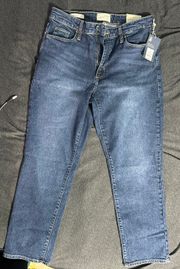 Universal Thread High-Rise Slim Straight Fit Jeans Size 8 vintage Stretch Medium Wash 