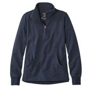 L.L. Bean Women's Ultrasoft Sweats, Quarter-Zip Pullover classic navy