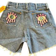 VTG 90s WRANGLER Denim Cutoff Shorts 30” Waist ACTUAL Relaxed Western Grunge