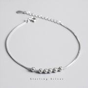 S925 Sterling Silver Bead Charm Bracelet for Women