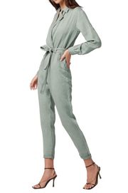 NWT Joe's Jeans The Shirley Jumpsuit SMALL Sea Grass Tencel Belted Linen Blend