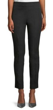 NWOT Elie Tahari Juliette‎ Slim-Leg Ankle Pants Black Womens Size 6 Work Crop