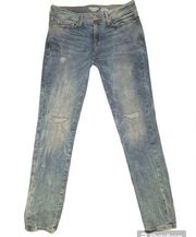 Denizen from Levi's  Low-Rise Jegging Water Washed Distressed Jeans Size W29