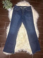 Calvin Klein flare dark denim sz 10