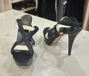 Stuart Weitzman size 7.5 strappy platform sandals. Very Good used condition