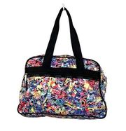 Lesportsac Large Travel Bag Vintage Logo Print Multicolor