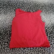 Moschino Jeans Red Sequin Sleeveless Top Size 10