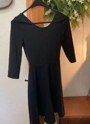 Express Black XS skater dress