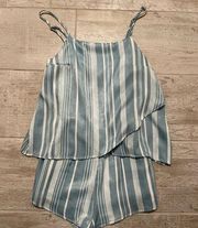 Silky Striped Romper