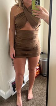 Ruched Cross Dress