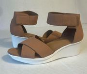 Naturalizer Women’s Riviera leather Sandal Color Cookie Dough Sz‎ 9M#