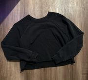 cropped long sleeve sweatshirt