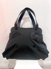 monochrome duffle tote