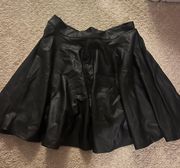 Boutique Faux Leather Skirt