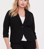 Torrid Studio Soho Ponte Black Blazer 3X NWat