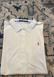 White  Golf Shirt.