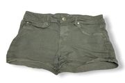 Articles of Society Womens Shorts Size 26 Olive Green Short Frayed