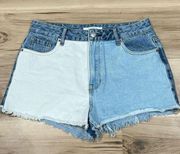 Pacsun High Rise Festival Colorblock Shorts Women’s 28