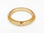 TED BAKER Bracelet Gold Glitter Bangle Plastic Lucite Jewelry Cocktail Luxury