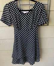 Vintage Polka Dot Babydoll Dress