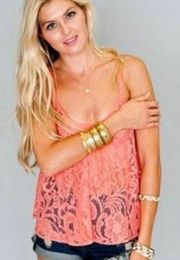 Show Me Your Mumu SMYM Stacey Swing Coral Lace Tank NWT