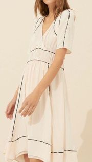 BA&SH Flavie Poudre Crepe Beige Dress