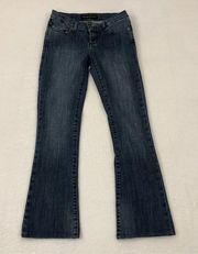 Rock & Republic Casual Dark Blue Denim Straight Leg Jeans Pants Women’s Size 4