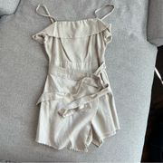 Beige Romper Size 2