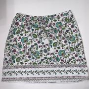 J.JILL FLOWER PATTERN SKIRT