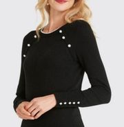 Draper James Women’s Black and Pearl Sweater  medium