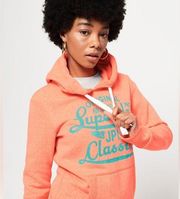 Superdry JPN Classics Graphic Long Sleeve Hooded Sweathshirt Oversized Small