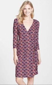 Felicity and Coco Print Wrap Dress Small New with Tags