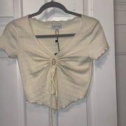 NWT South Moon Under Cream Crop Top