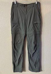 REI Co-Op Womens Convertible Nylon Pants Outdoors Hiking Grey Relaxed size 2